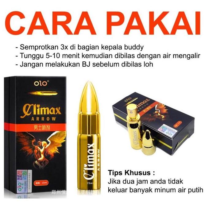 Olo Climax Arrow Delay Spray 15 Ml - Jadi Lebih Tahan Lama