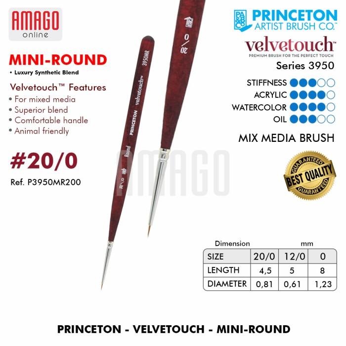 

Terlaris Brush Princeton - Velvetouch - Synthetic - Mini Round - Kuas Mini