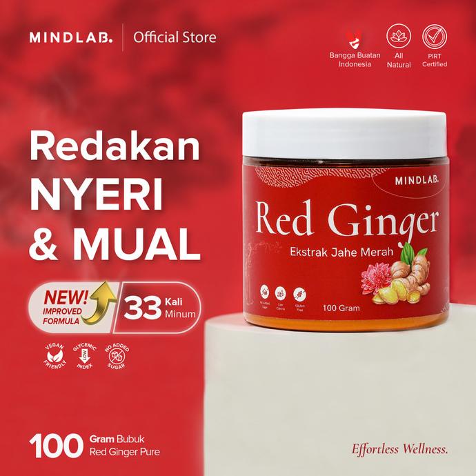 

Red Ginger Extract Powder 100 Gram / Jahe Merah Bubuk - MINDLAB - PIRT len