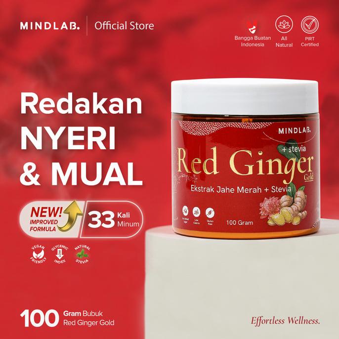 

Jahe Merah Ekstrak Bubuk 100 Gram + Stevia - Red Ginger Gold - MINDLAB len