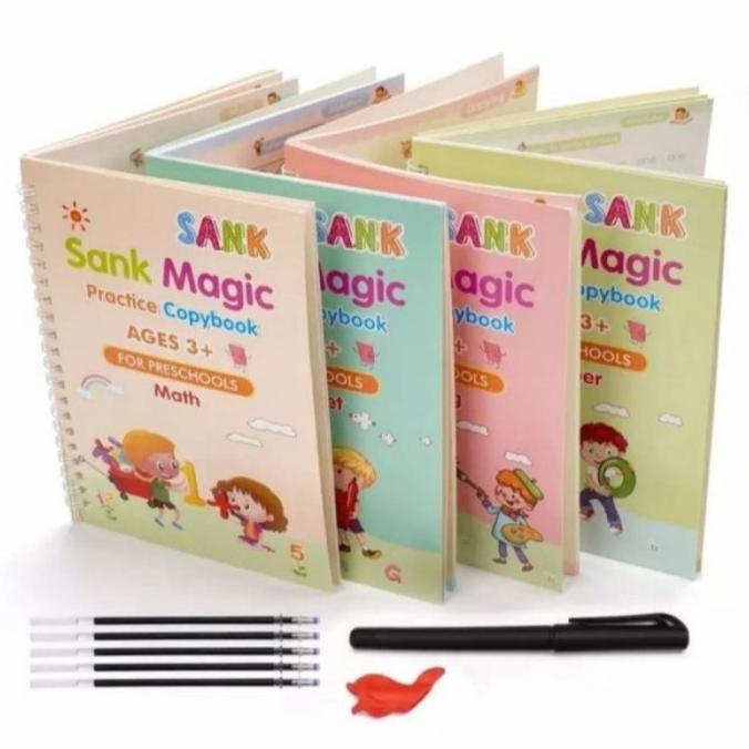 

4 Buku / Sank Magic Book / 1 set isi 4 buku + pen + refill / Set Buku mer01