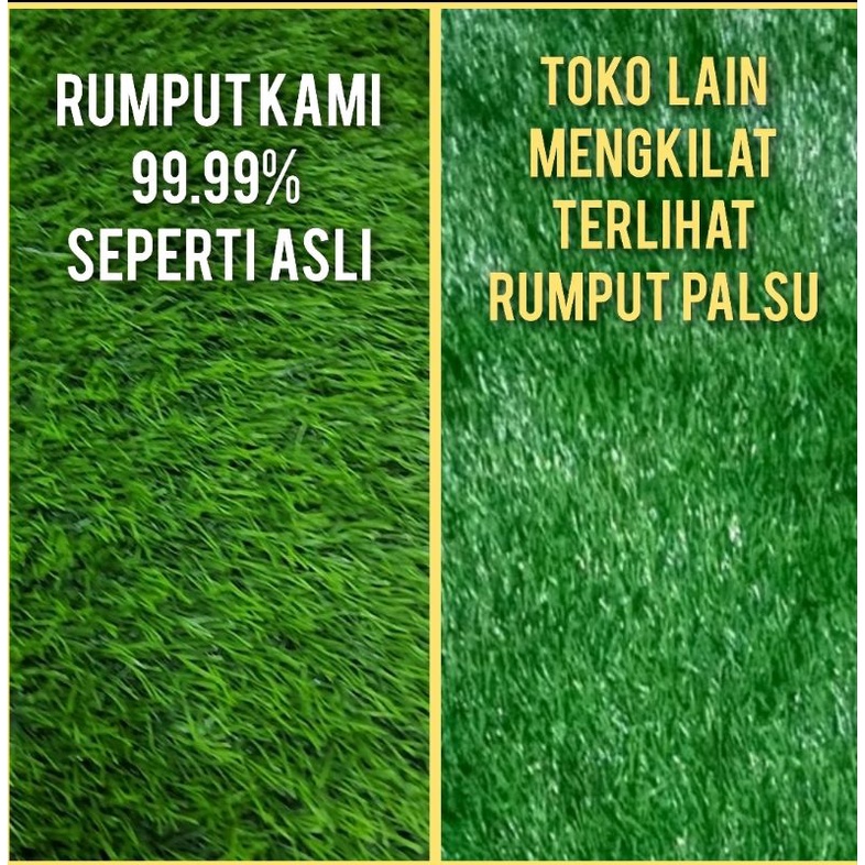 Rumput Sintetis Swiss TEBAL 3 CM uk 2x25 M 99.9% TERLIHAT ASLI