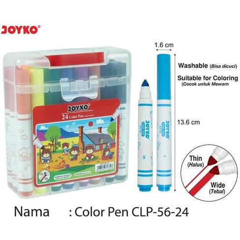 

Pulpen Pena Warna Color Pen Joyko CLP-56