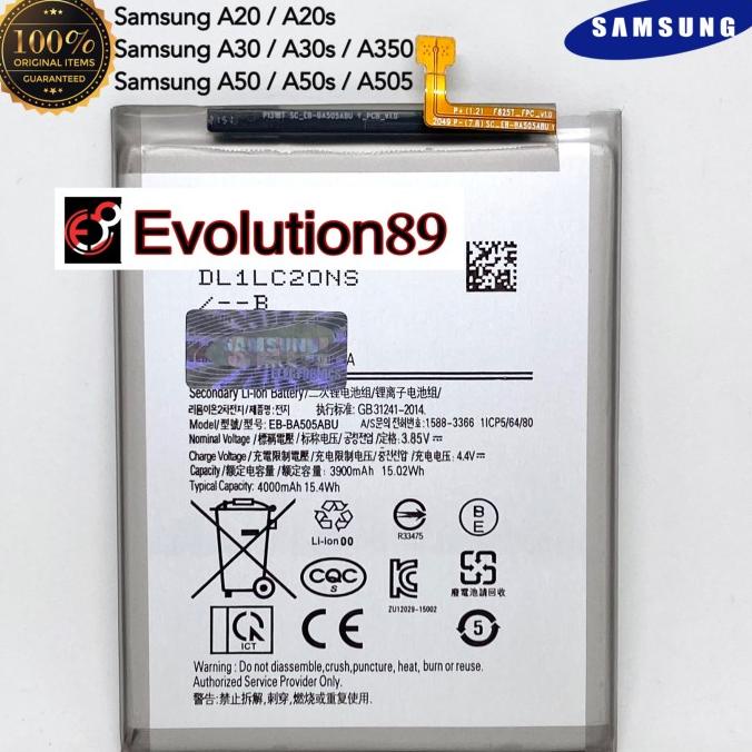 Baterai Samsung Galaxy A20 A30 A30s A50 A50s ORIGINAL SEIN 100%