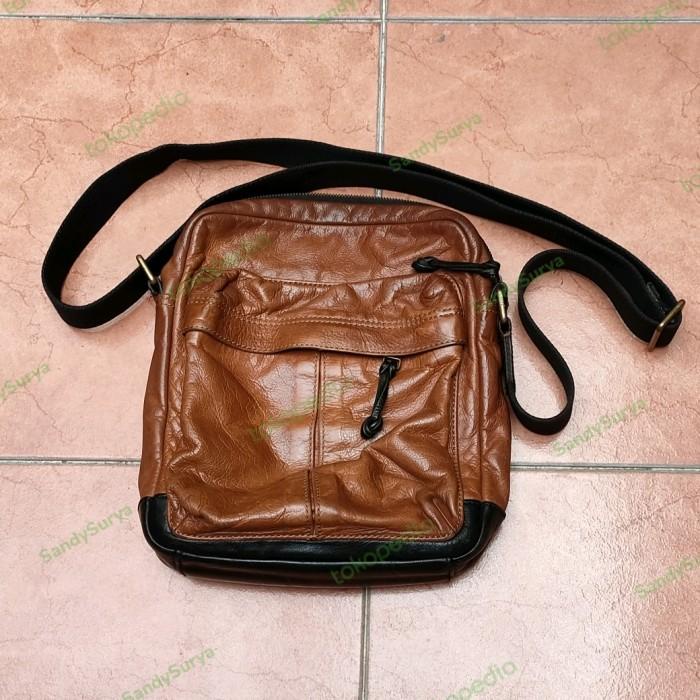 Fossil Original Tas Samping Leather Kulit Sapi Asli Side Bag Bukan Kw