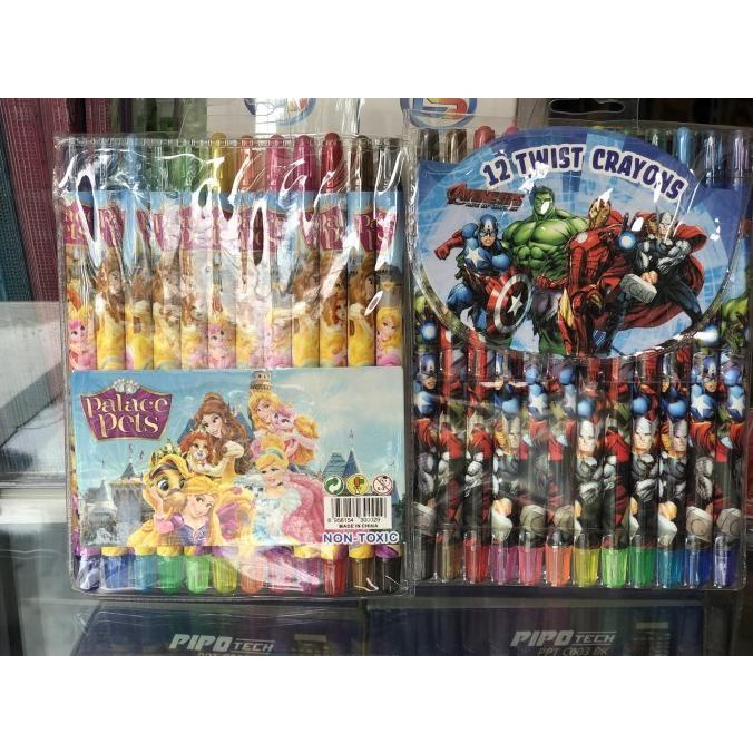 

Twist Crayon / Crayon Putar / 12 Warna