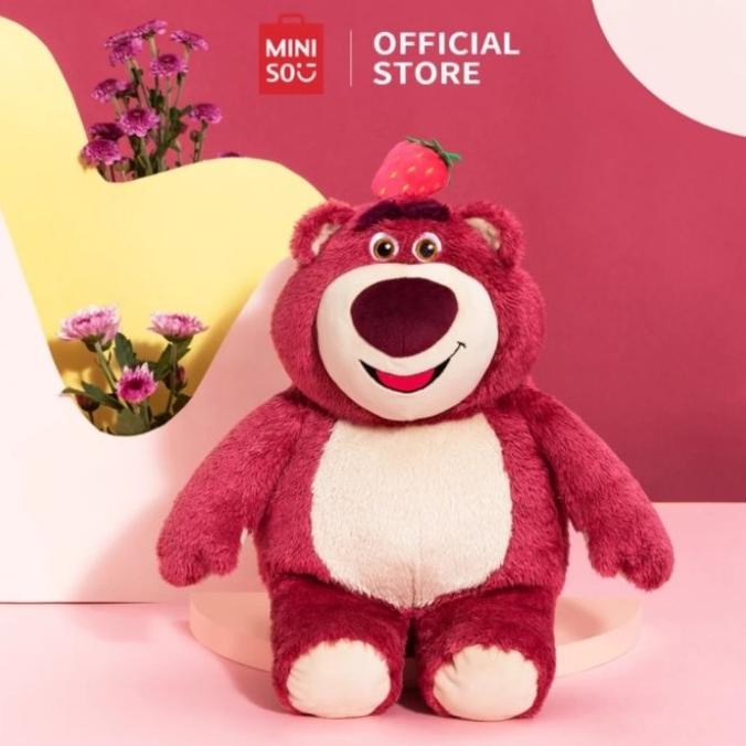 Boneka Lotso Original MINISO - Lotso Strawberry Plush Toy