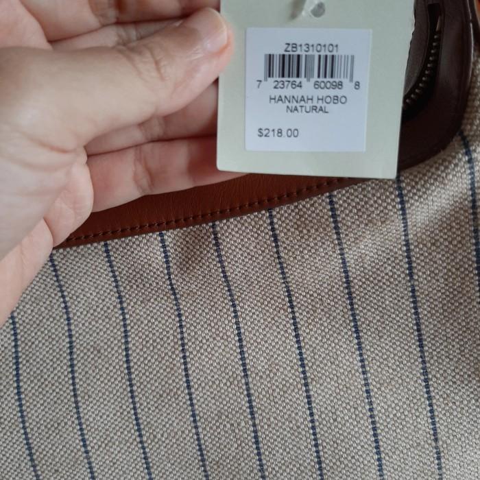 Tas Fossil Hannah Hobo Natural