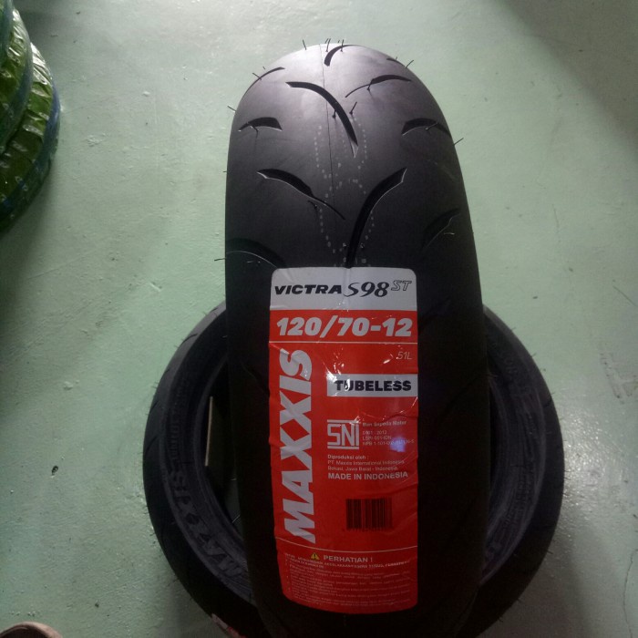 Terlaris Ban Maxxis Victra Vespa Matic Sprint 120/70 Ring 12 Tubless