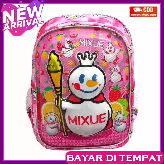 Tas Mixue Anak Ransel Paud Tk Sd Kecil Perempuan Terbaru Lucu Karakter Murah Korean Style Kekinian V