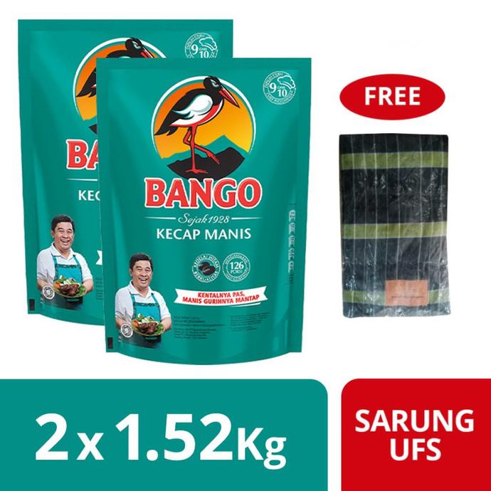 

Bango Kecap Manis Pouch 1.52Kg (X2) Free Sarung UFS