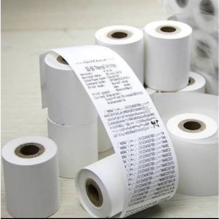 

Aurealiamall Kertas Thermal Kasir Struk Roll 58X40 Mm Pos Receipt Printer 100 Pcs