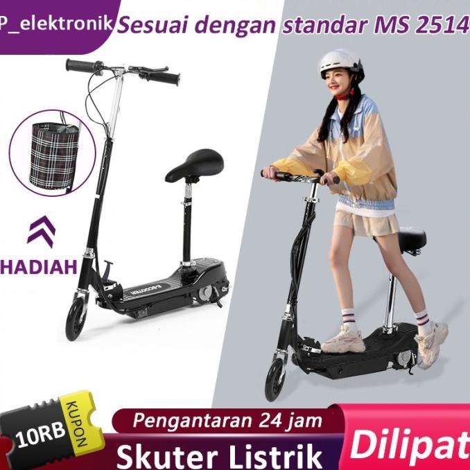 Scoter Listrik Dewasa Anak Murah Skuter Listrik Duduk Garansi 1 Tahun