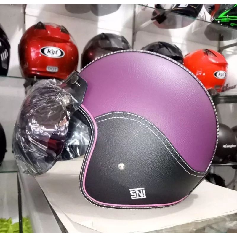 HELM MURAH,HELM HALF FACE BOGO KULIT RETRO KUALITAS BAGUS TERJAMIN UKURAN YG SANGAT BESAR DENGAN SIZ
