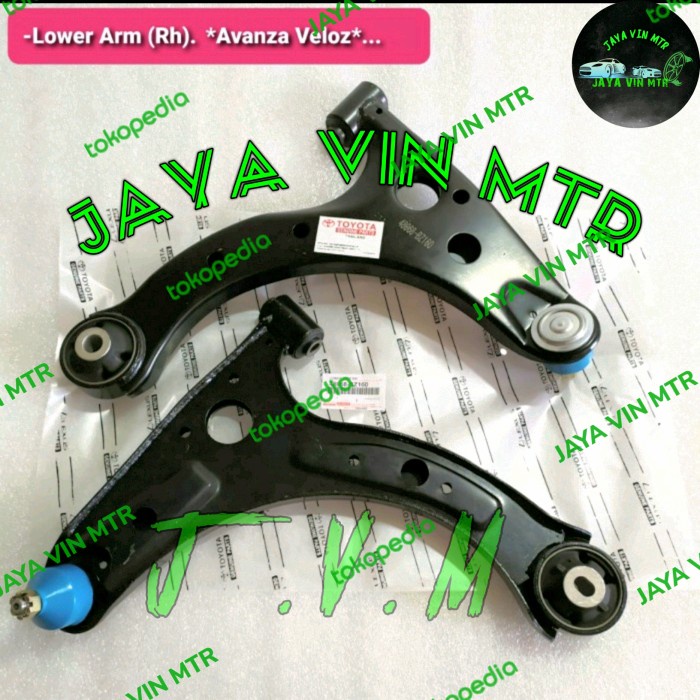 JVNM lower arm low arm sayap bawah komplit all new Avanza veloz kanan ori