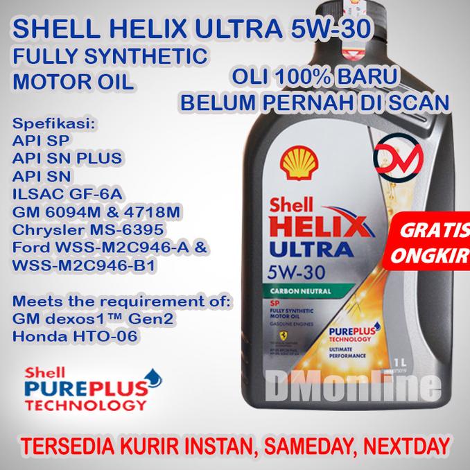 Shell Helix Ultra 5W-30 1L / DEXOS1 / Oli Mobil Full Synthetic