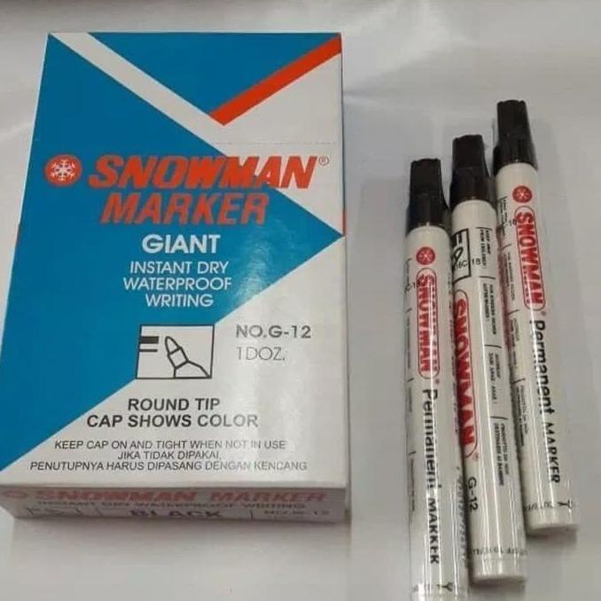 

spidol permanen G12 merk Snowman