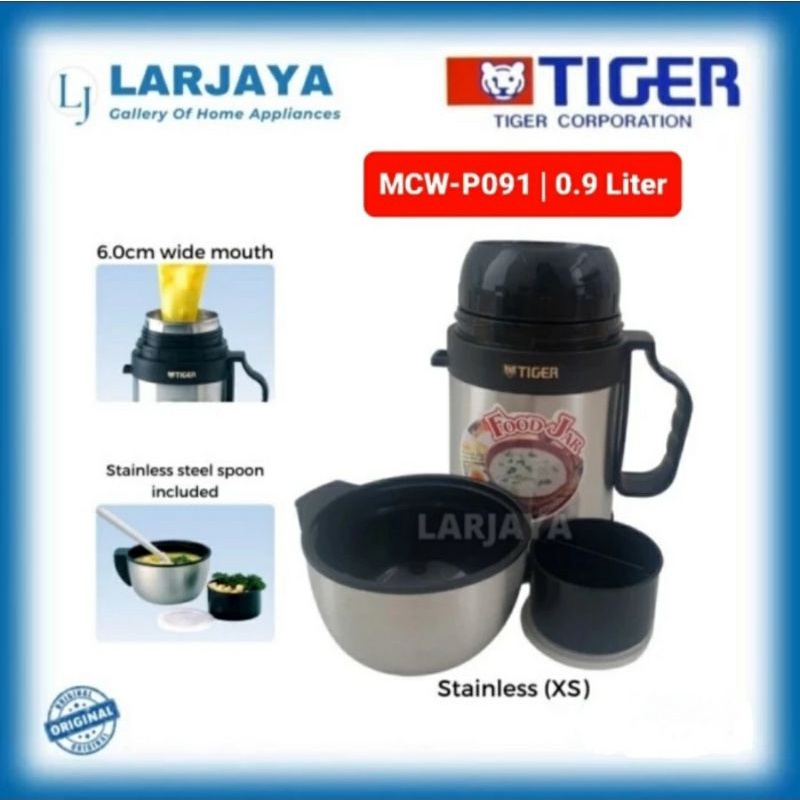 Tiger Food Jar MCW-P091 | Termos Bubur Sup 900 ml