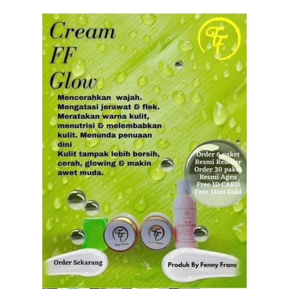 Cream ff glow kemasan baru,memutihkan dan mengglowingkan