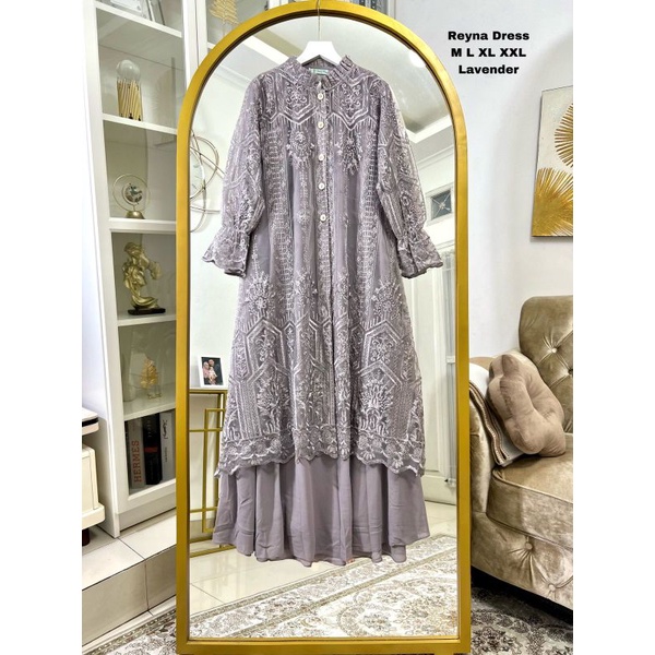 realpict Gamis Reyna Tile Sapto/ Gamis Tile/ Gamis Pesta/ Gamis Cardigan Lepas Pasang/ Gamis Kondangan/ Gamis Mewah/ Gamis Seragaman Keluarga/ Gamis Wisuda/ Gamis Lamaran/ Dress Pesta/ Dress/ Gamis Brokat/ Gamis Busui