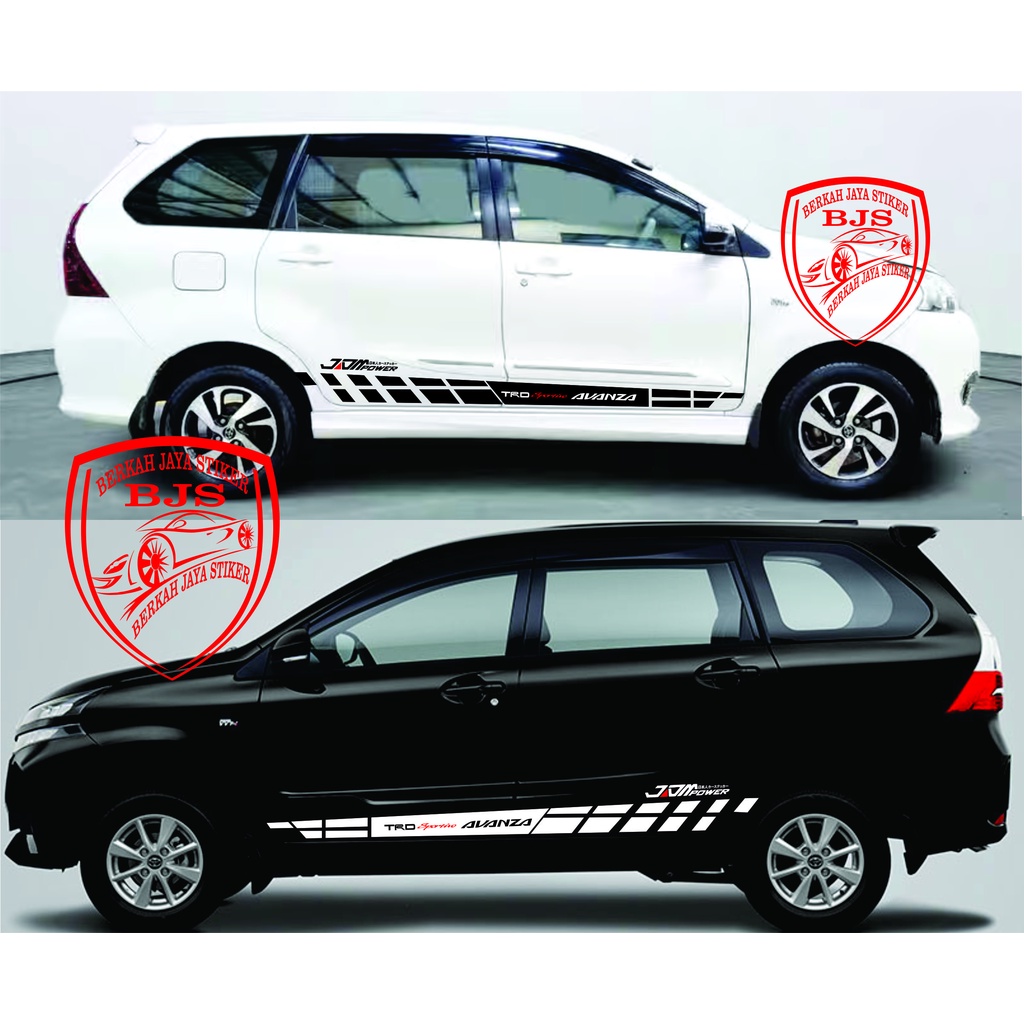 STIKER MOBIL AVANZA VELOZ XENIA ALL NEW TOYOTA STICKER STRIPING LIST BODY SAMPING