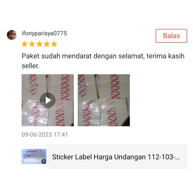 (1pack isi 7lembar) Sticker Label Harga Undangan 112-103-99 / self adhesive label / tempelan harga