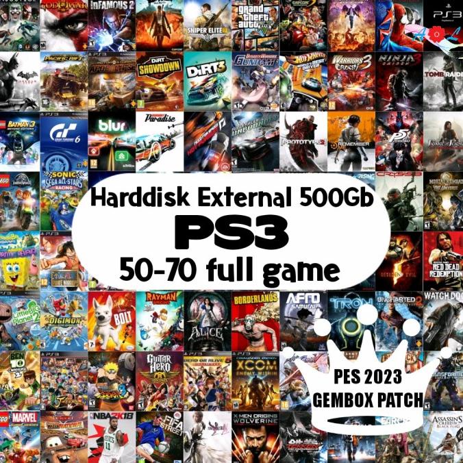 Harddisk external PS3 500GB full game