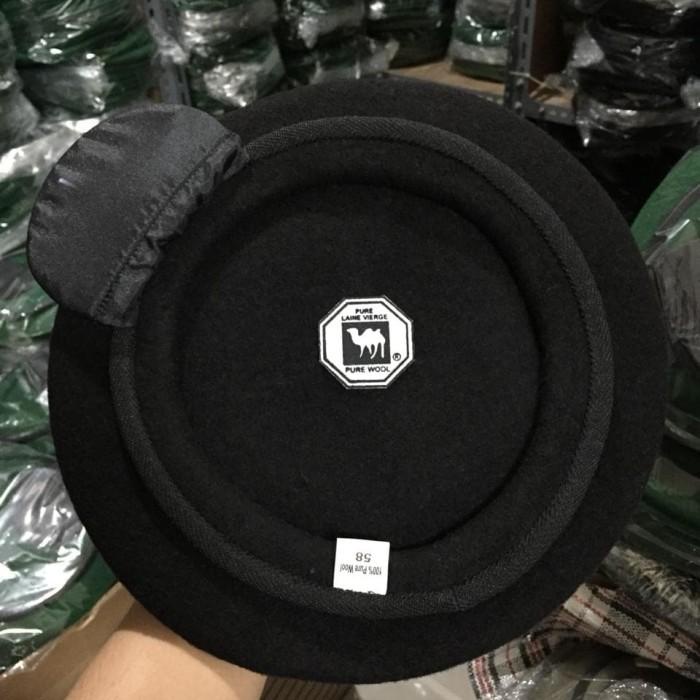 Topi Baret Sabhara / Polisi Camel Asli Onta Hitam