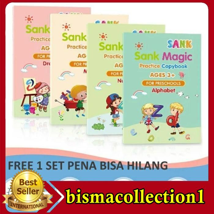 

SANK MAGIC PRACTICE BOOK 1 SET BUKU EDUKASI ANAK TK PG BELAJAR MENULIS BAHAN BERKUALITAS !!