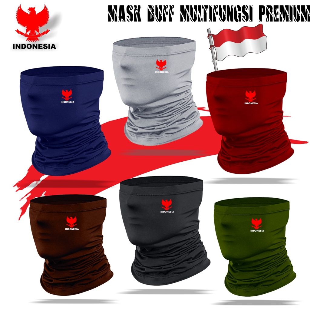 Masker Buff Multifungsi Pelindung Debu Bahan Berkualitas Indonesia