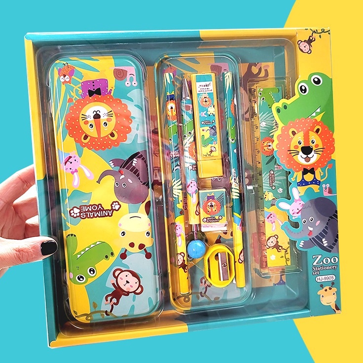 

Gebyar promo Sekolah / Kotak Pensil / Alat Tulis/Cute Stationery Untuk Hadiah Anak / Kotak Pensil Anak Set 7In1