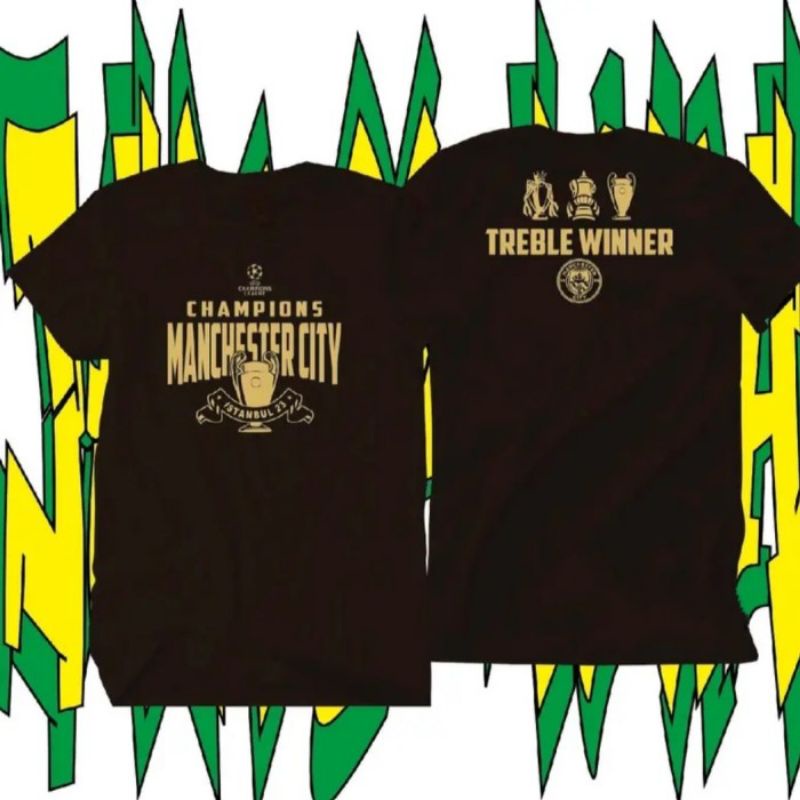 KAOS MANCHESTER CITY TREBLE  WINNER 2023 SOFT COTTON