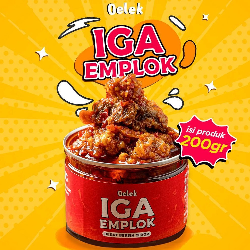 

Yang dinanti Iga Emplok Oelek (200gr) / Iga Mercon / Iga Sambal / Oseng Iga