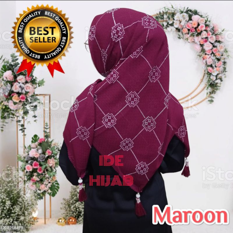 POTTON STAR / SEGI EMPAT POTTON STAR MOTIF LUNA / SEGI EMPAT POTTON STAR / HIJAB SEGI EMPAT POTTON S