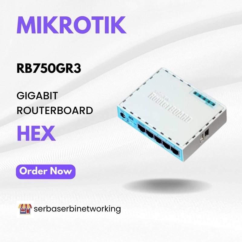 Mikrotik RB750Gr3 Gigabit RouterBoard Hex