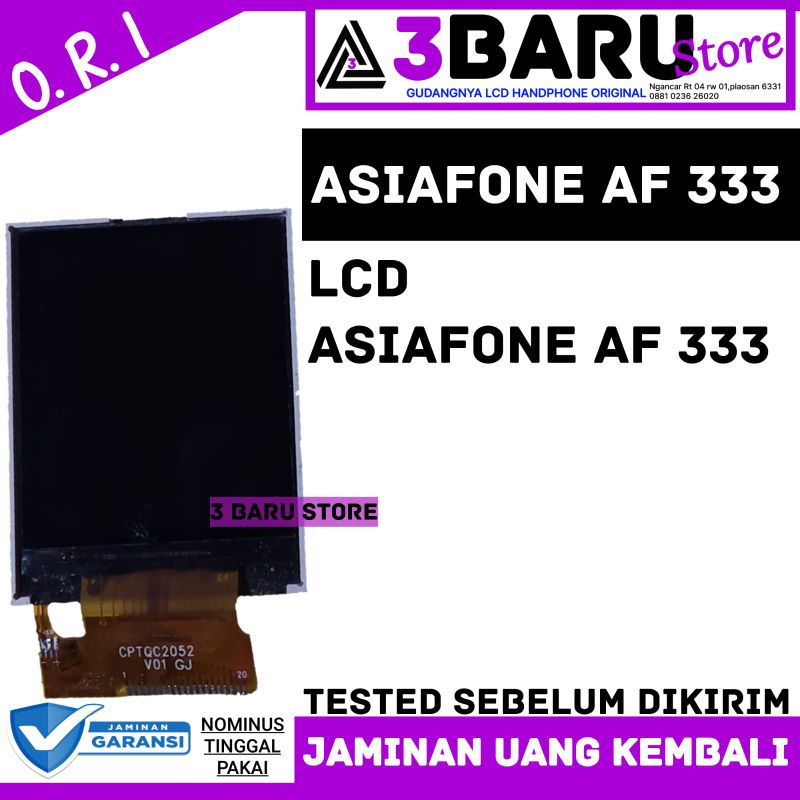 LCD ASIAFONE AF 333 lcd handphone asiafone ori 3 baru store