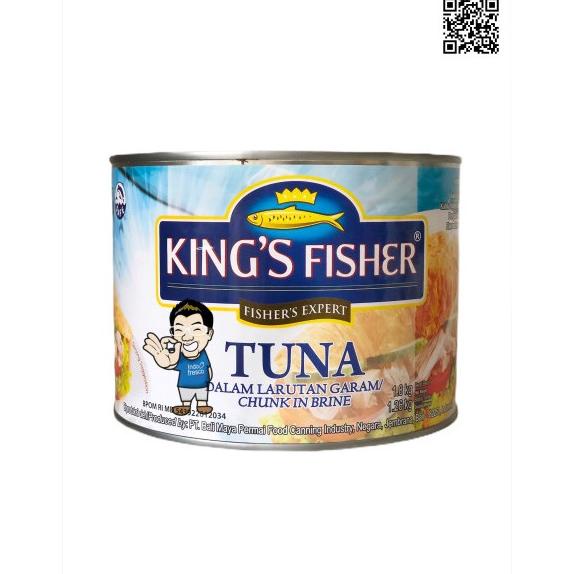 

King's Fisher Tuna In Brine Canned-Tuna Dalam Air Garam Kaleng 1800g Best Seller