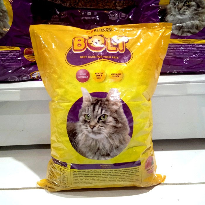 (Paket 5Kg) Bolt Cat Adult Repack 5Kg - Makanan Kucing Dewasa Donat