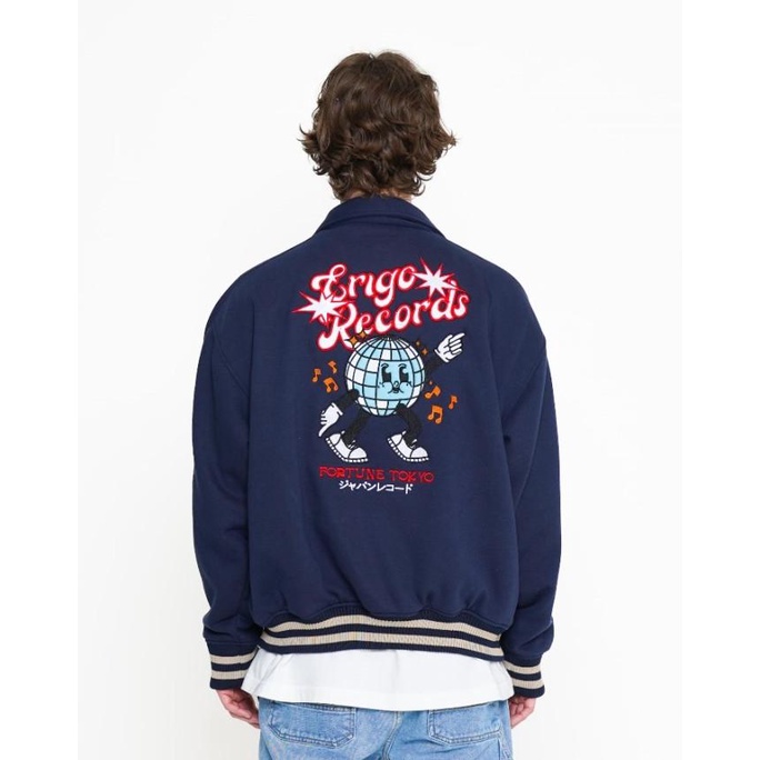 Outerwear Unisex Erigo Varsity Jacket Keita Navy