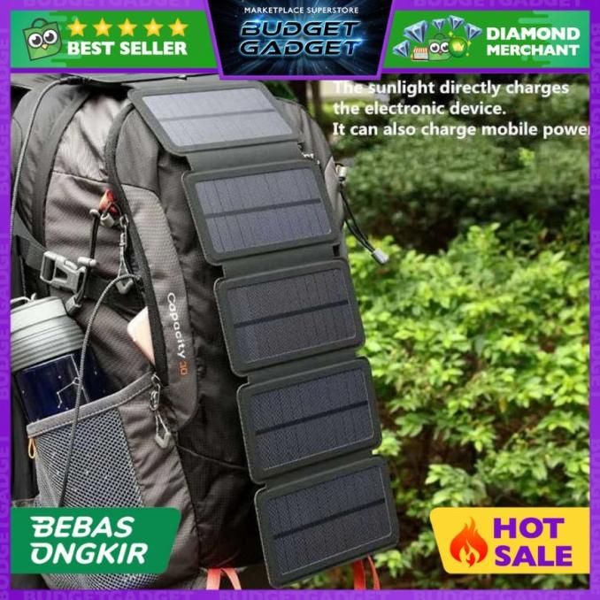 Solar Power Bank Foldable/Lipat 7W with 4 Solar Panel