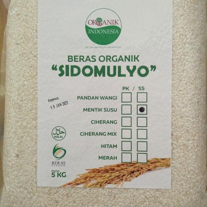 

Beras Organik - Mentik Susu SS/Sosoh 5 KG