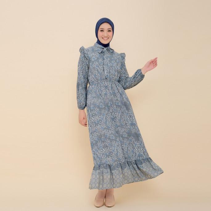 BIA X Cut Meyriska - Pahat Gray Dress Islamic Journey In Istanbul