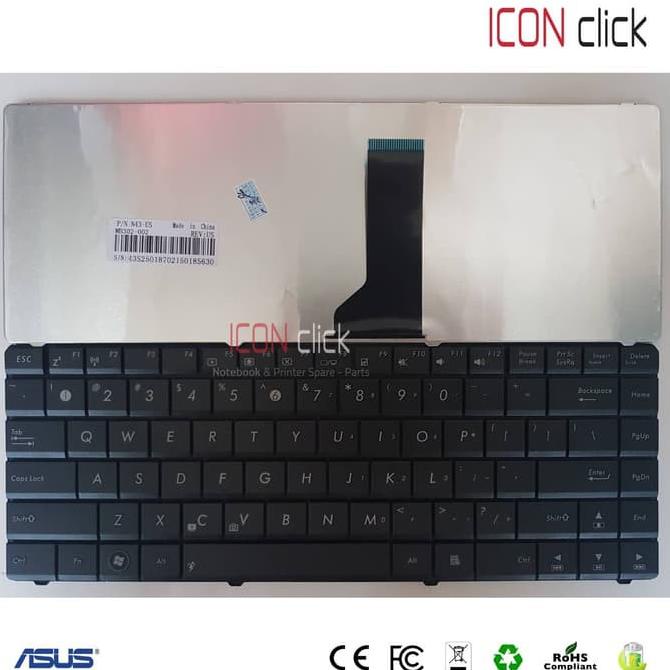 Terbaru Keyboard Laptop Asus N43 N43J N43Jf N43Jm N43Jq N43S N43Sl N43Sn U30 U30Sd U31 U31F U31Sd