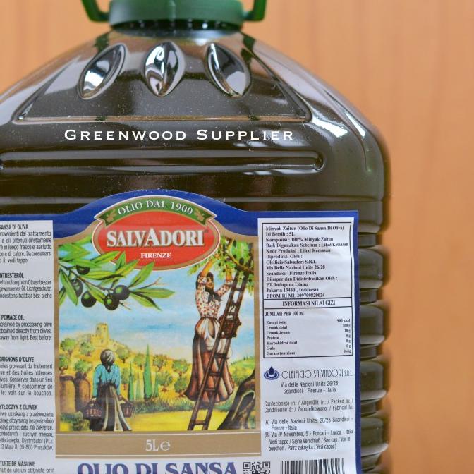 

Salvadori Pomace Olive Oil - 5 Liter (IMPORT ITALY) - GOJEK GRAB hen02