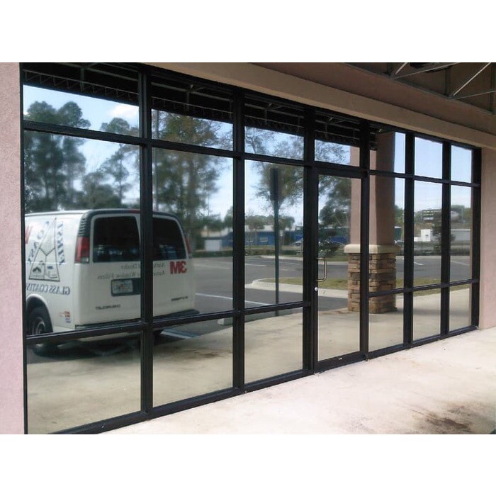 Terlaris Sticker / Stiker Kaca Film One Way / Black Silver Roll