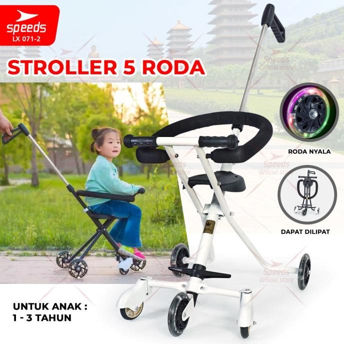 Stroller Bayi Anak PMB Kereta Dorong Bayi Anak Mini Trike Roda 5 S06