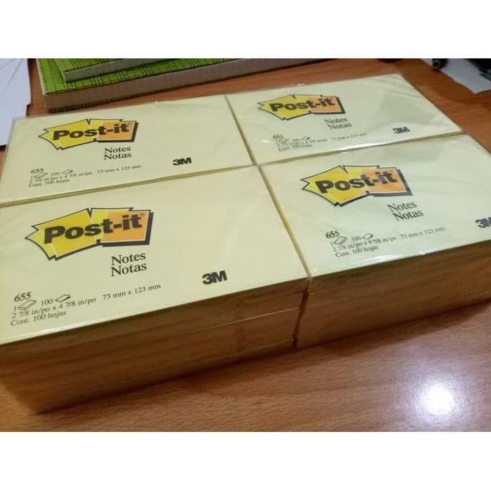 

Post it Sticky Note 3M 655 Yellow 1 pack isi 12 pads