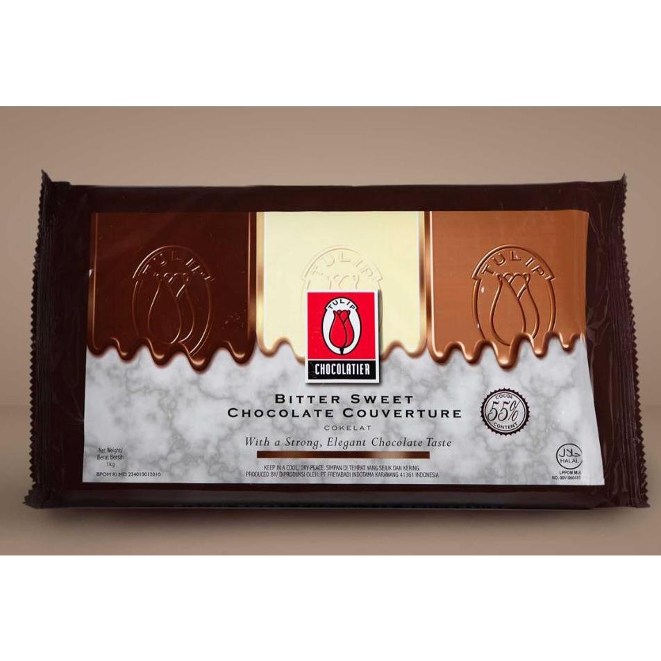 

Tulip Bittersweet Couverture Chocolate 1kg - Bitter Gosend Grab Best Seller