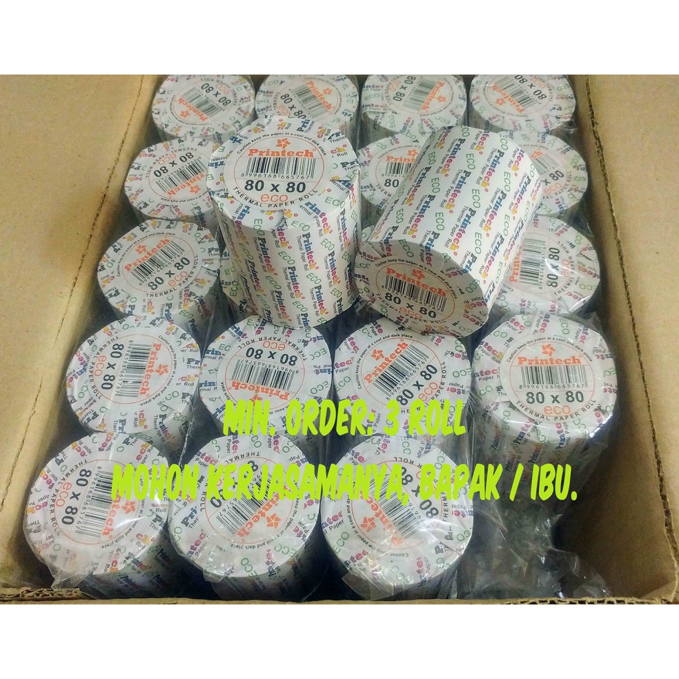 

90 Kertas Struk Thermal 80x80 Ekonomis ➽Hot Sale