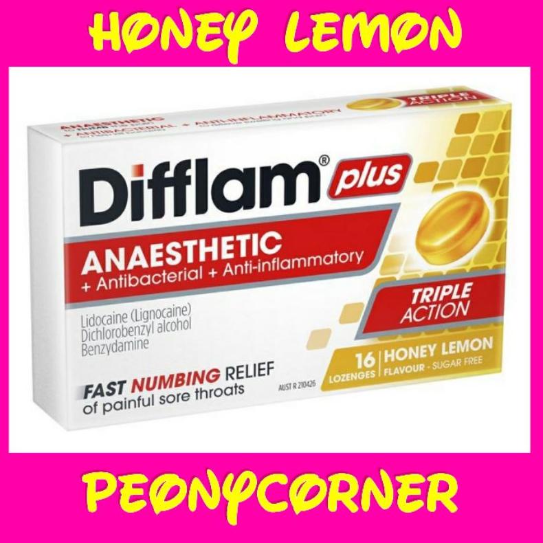 

Difflam Plus Anaesthetic Honey and Lemon Sugar Free 16 Lozenges Best Seller
